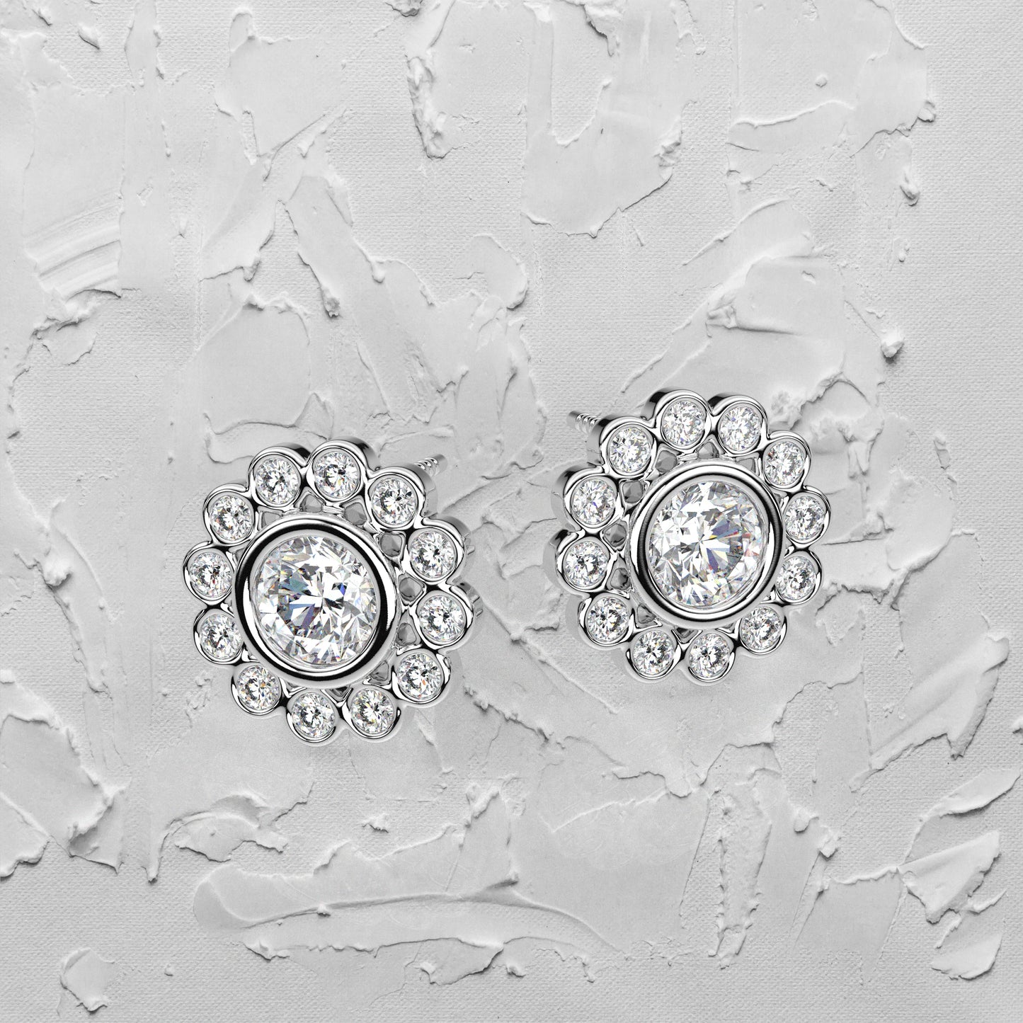Thomas Moissanite Diamond 925 Silver Earring