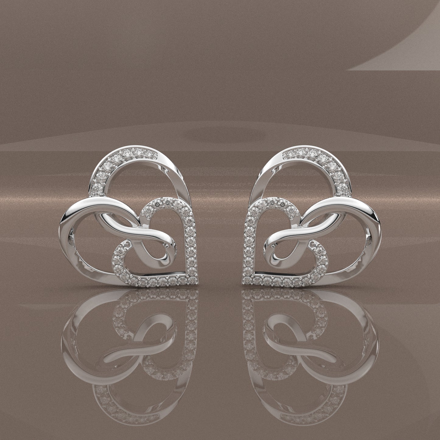 Sheer Moissanite Diamond 925 Silver Earring