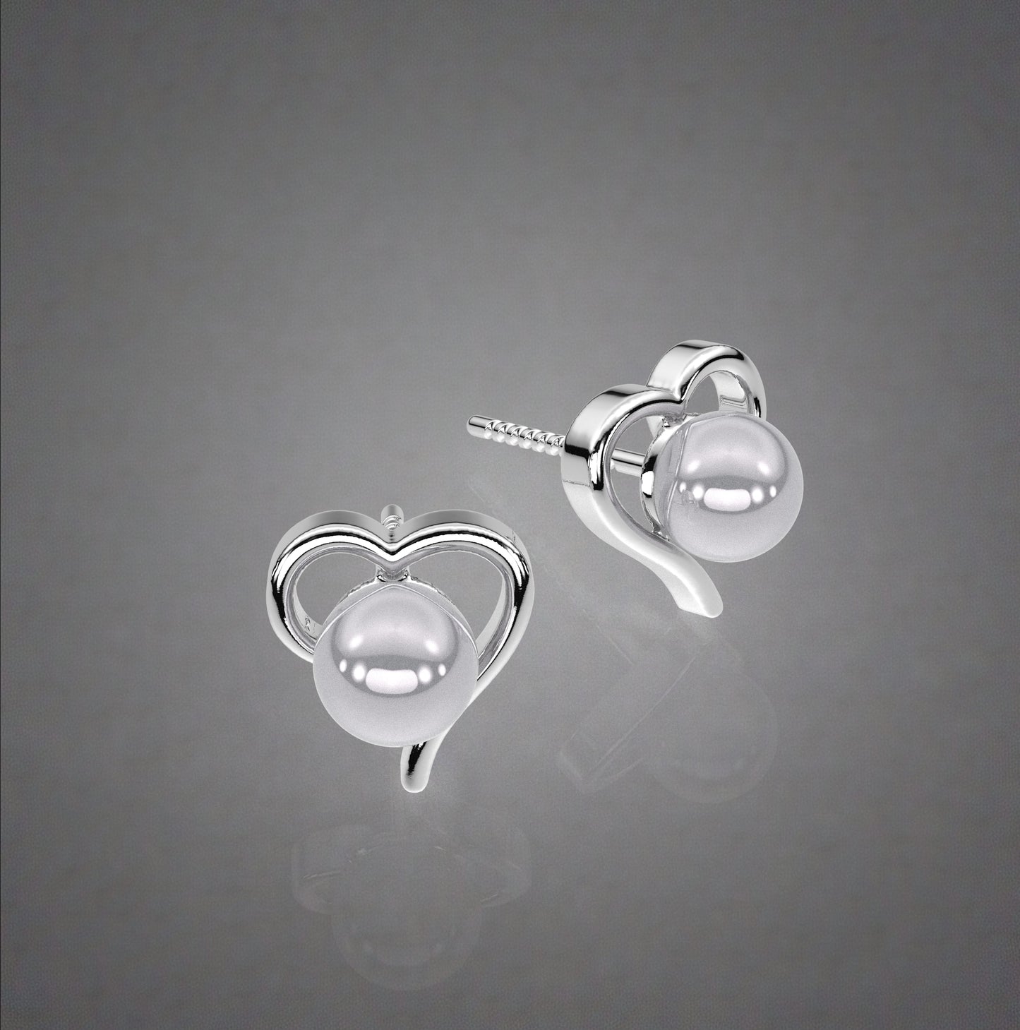 Love Heart 925 Silver Earring