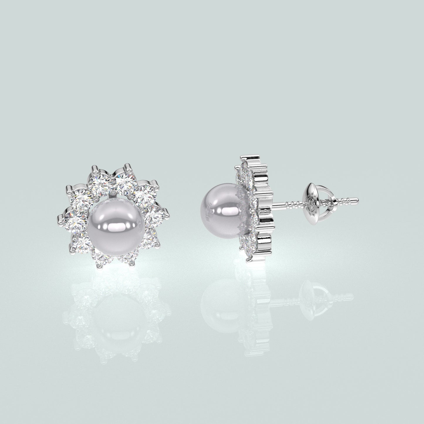 Classy Moissanite Diamond 925 Silver Earring