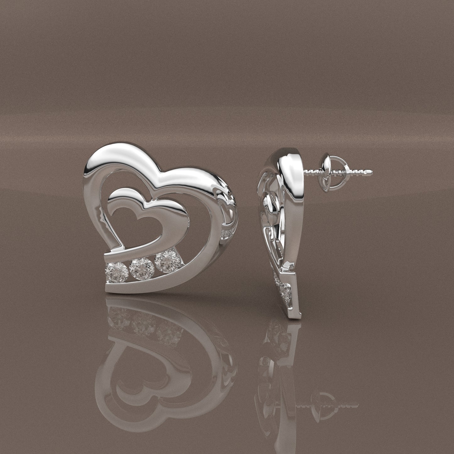 Brianda Moissanite Diamond 925 Silver Earring