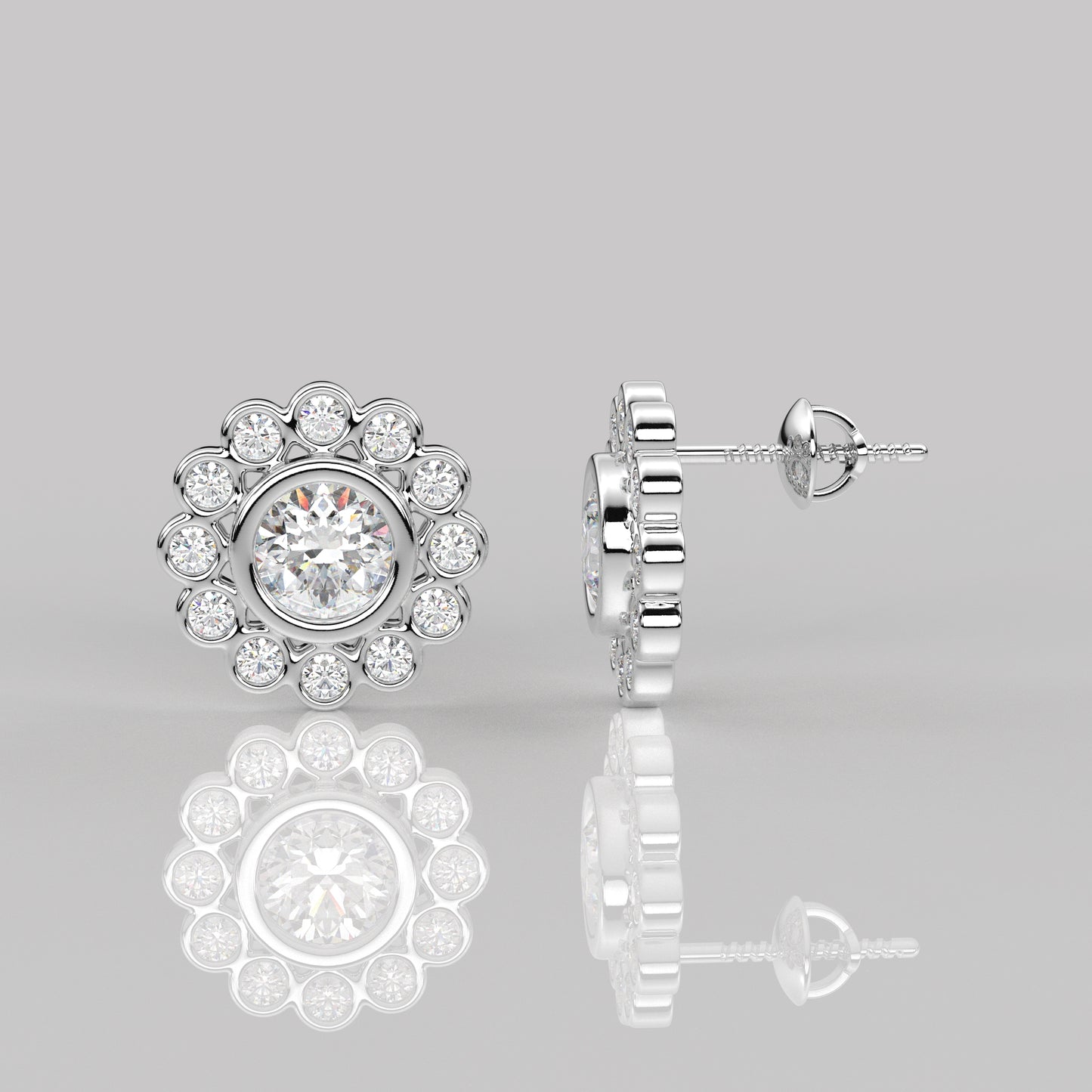Thomas Moissanite Diamond 925 Silver Earring