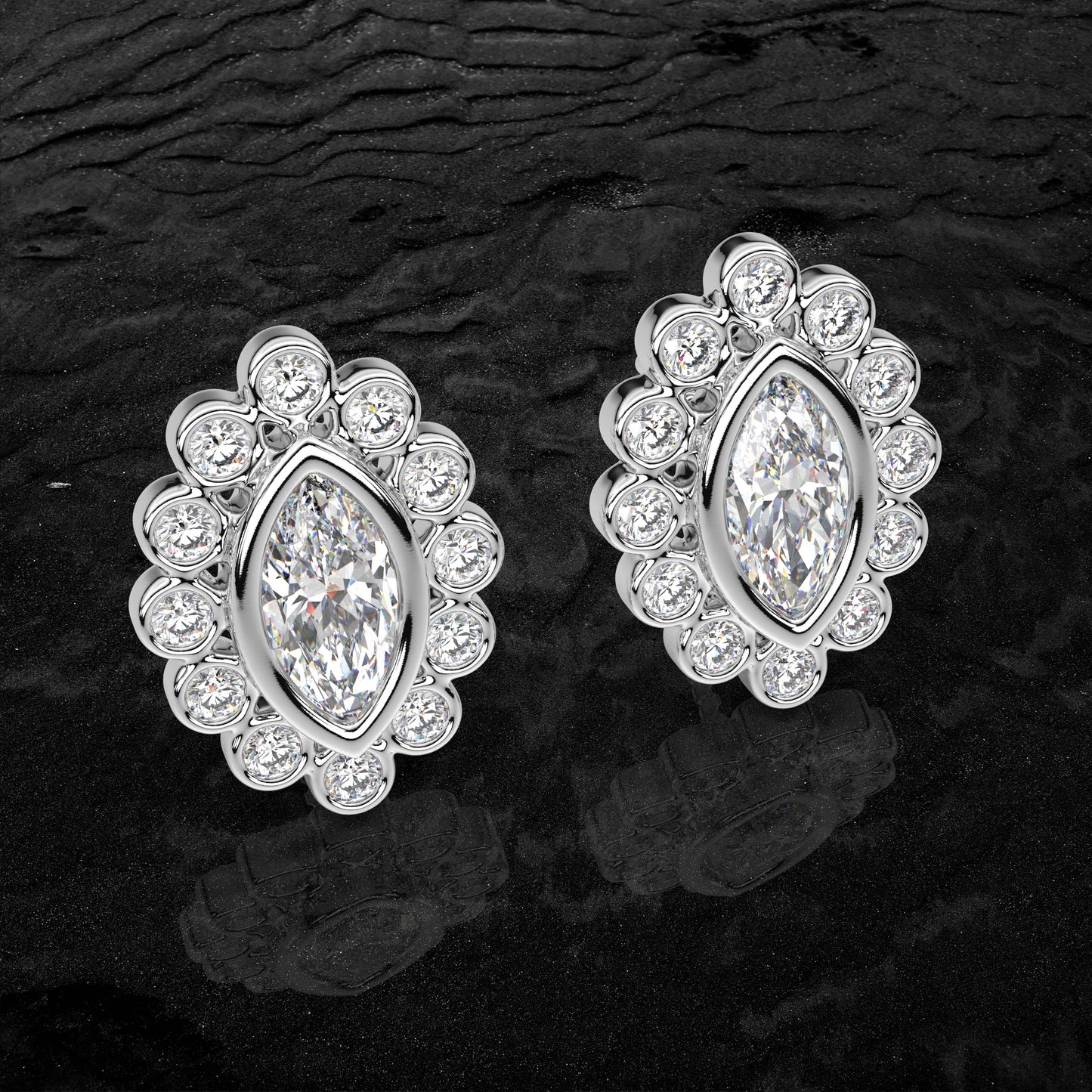 Voia Moissanite Diamond 925 Silver Earring