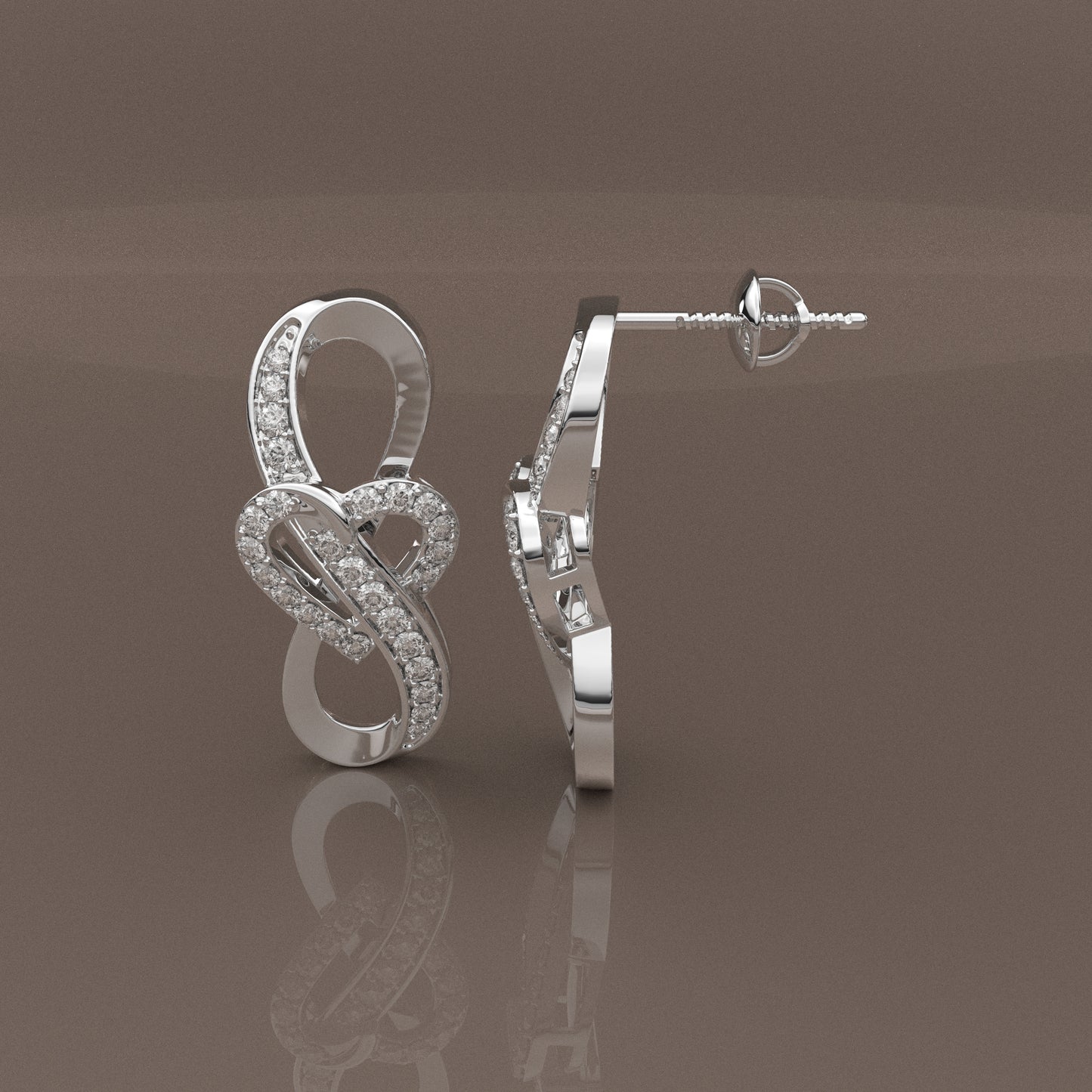 Kinabuhi Moissanite Diamond 925 Silver Earring