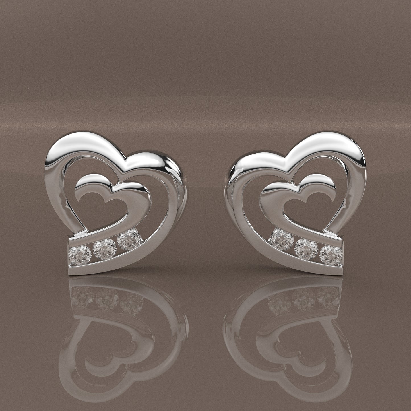 Brianda Moissanite Diamond 925 Silver Earring