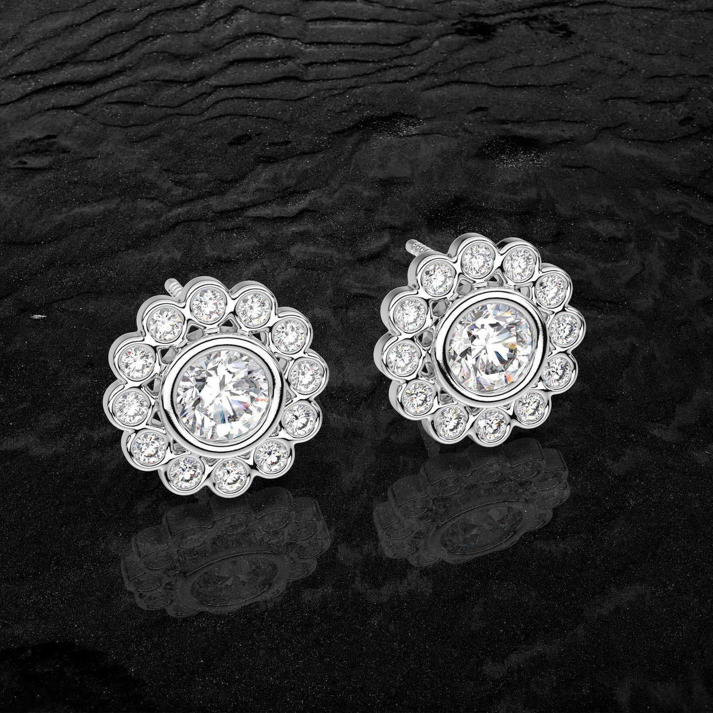 Thomas Moissanite Diamond 925 Silver Earring