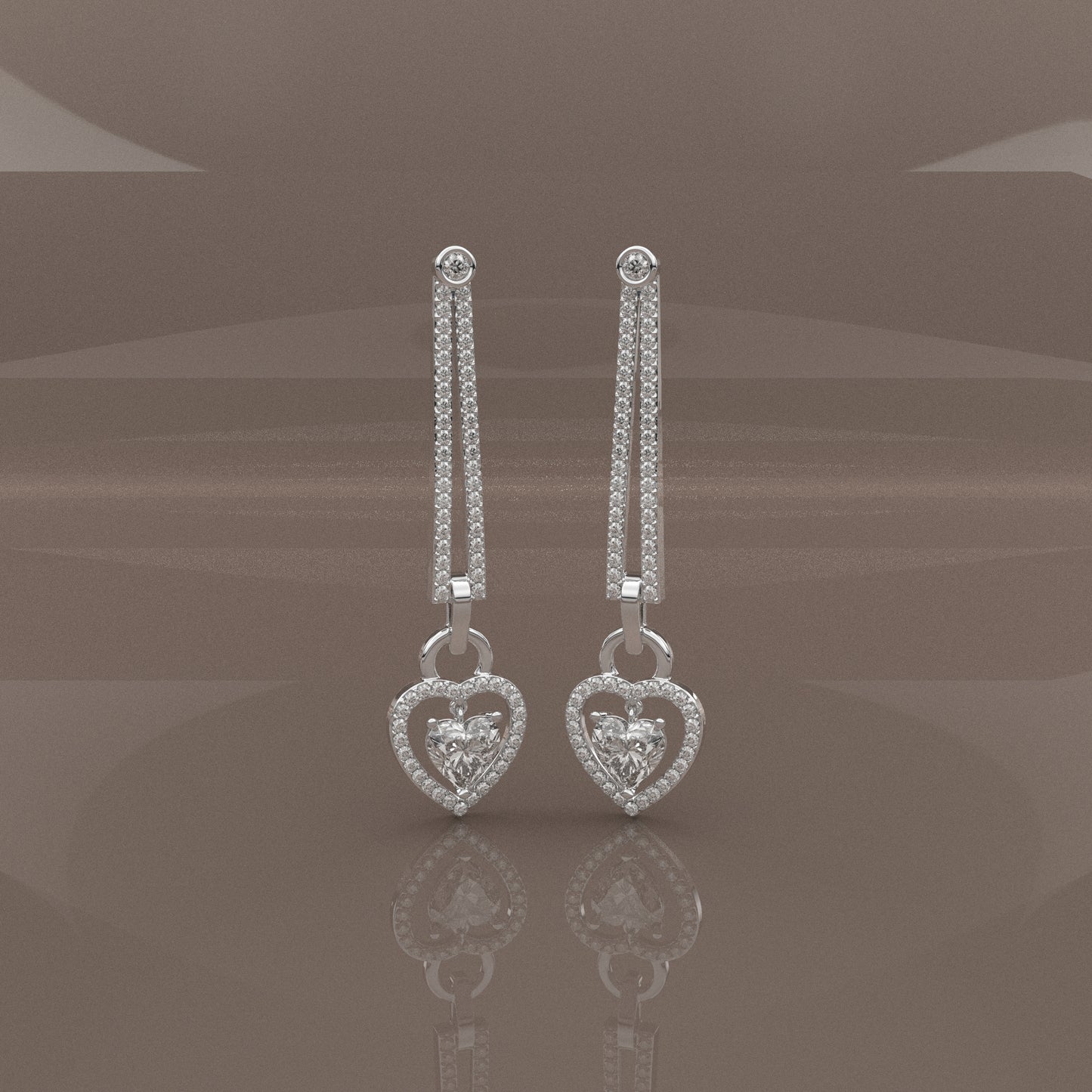 Nayely Moissanite Diamond 925 Silver Earing