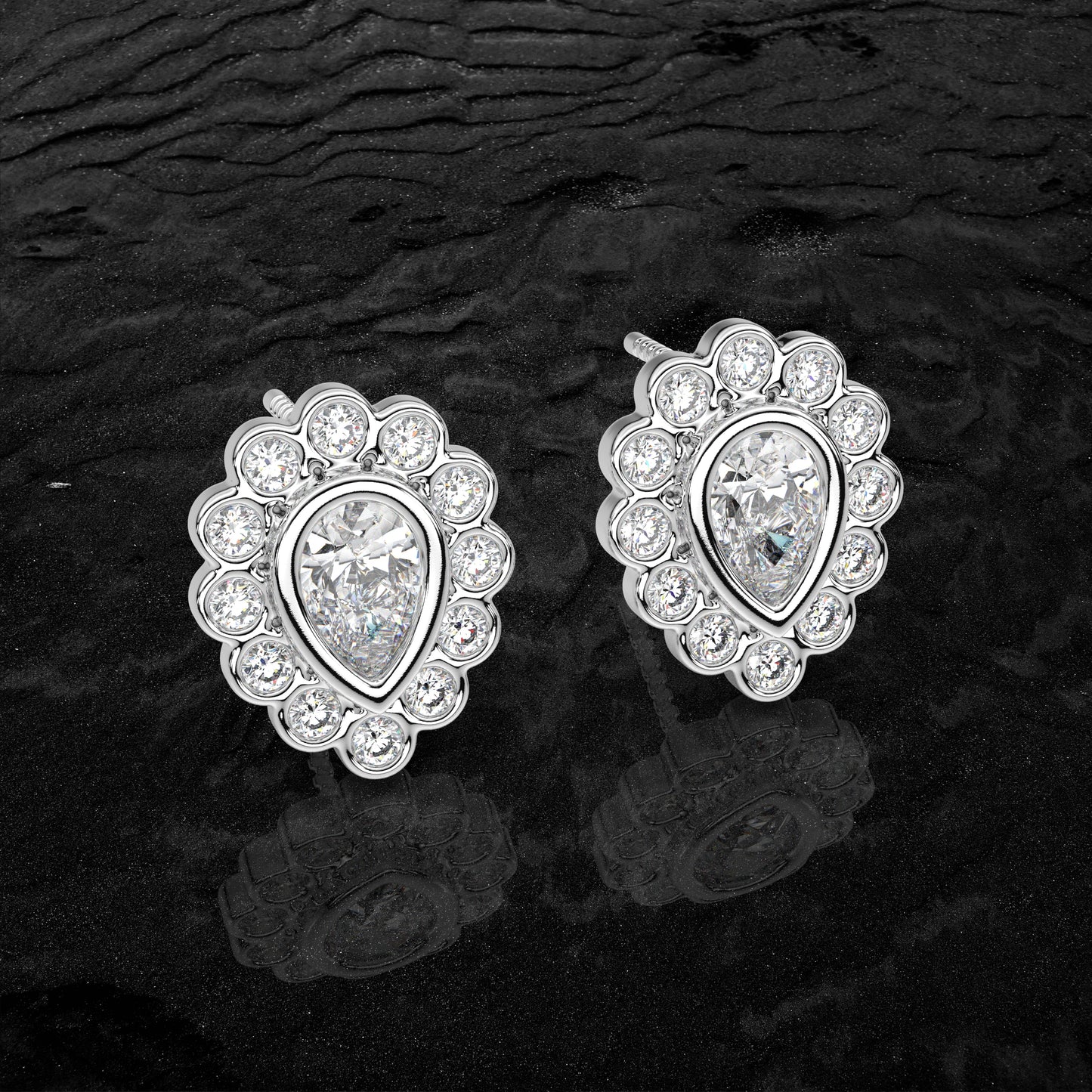 Dishis Moissanite Diamond 925 Silver Earring