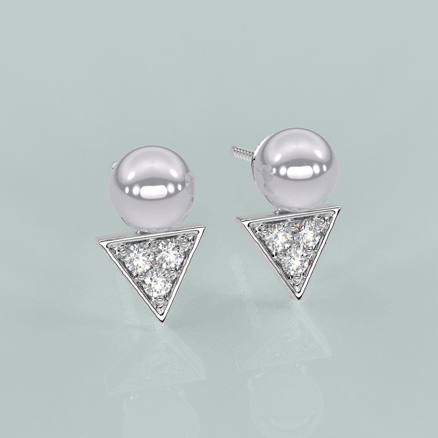Moneekar Moissanite Diamond 925 Silver Earring
