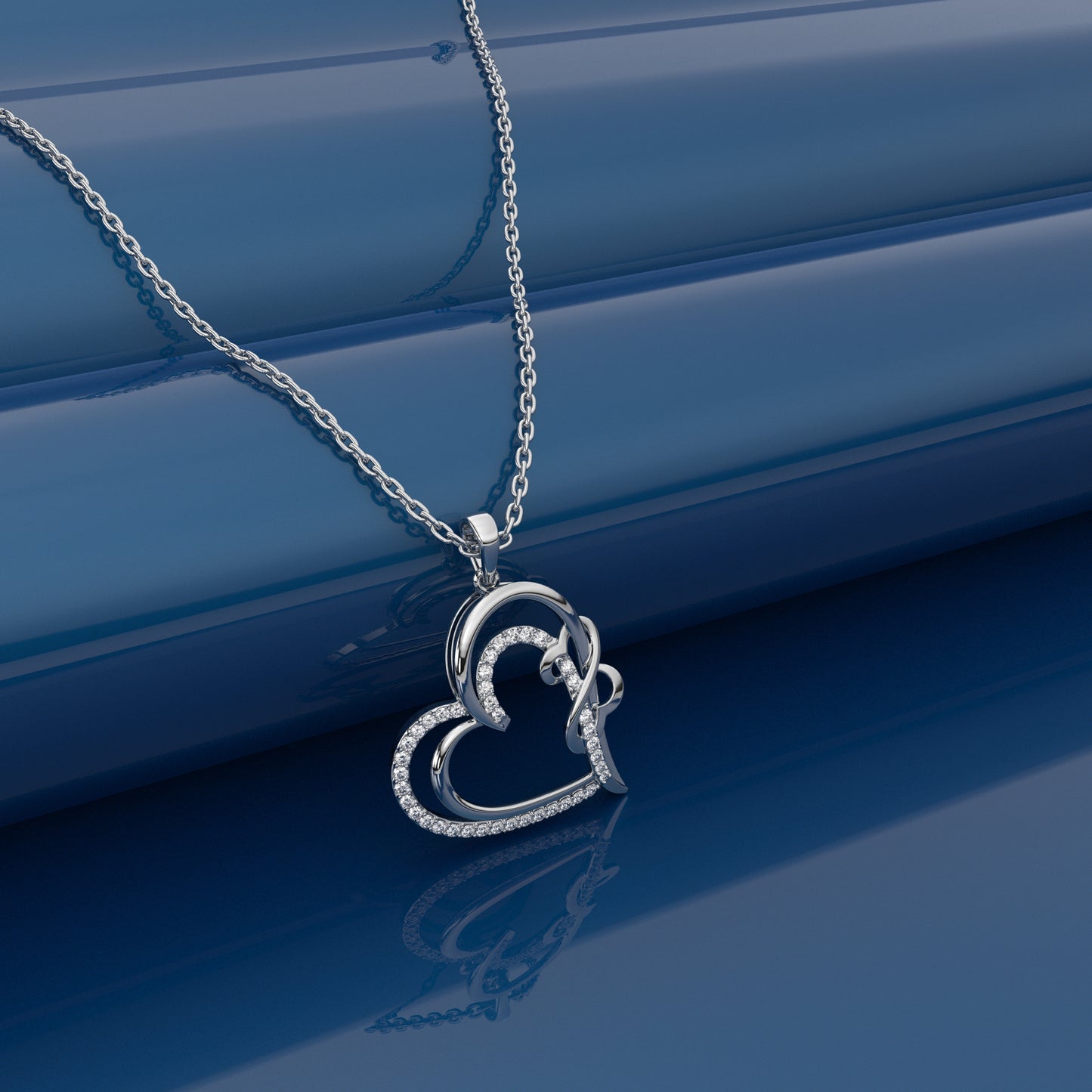 Boghra Moissanite Diamond 925 Silver Necklace
