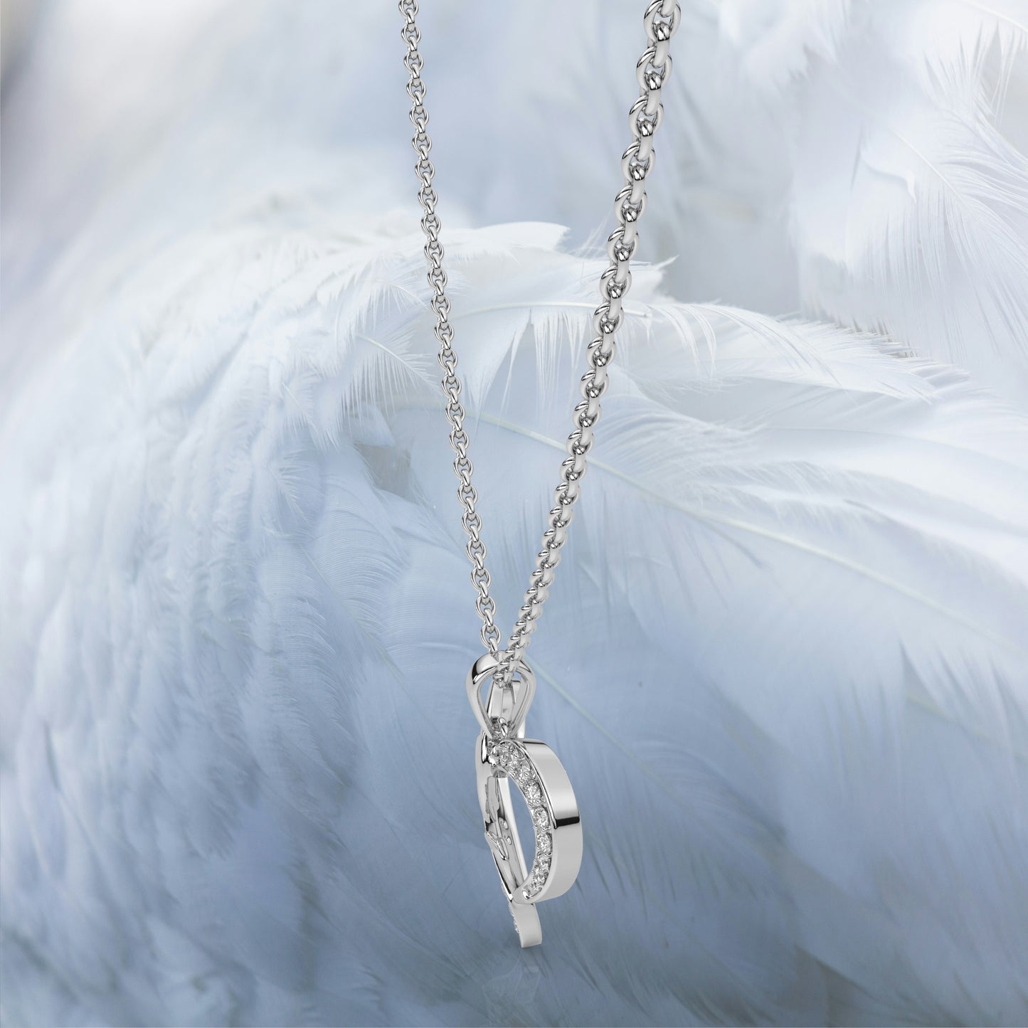 Rikelus Moissanite Diamond 925 Silver Necklace Set