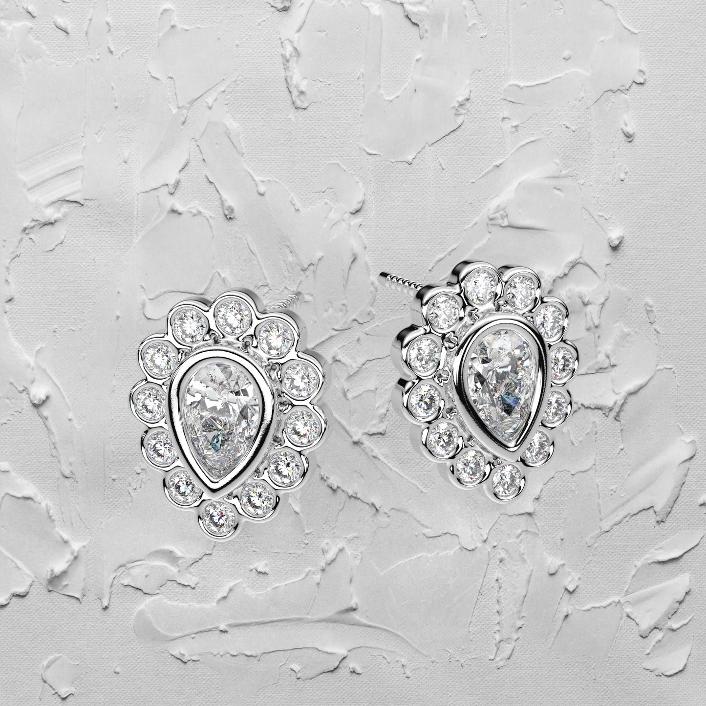 Dishis Moissanite Diamond 925 Silver Earring
