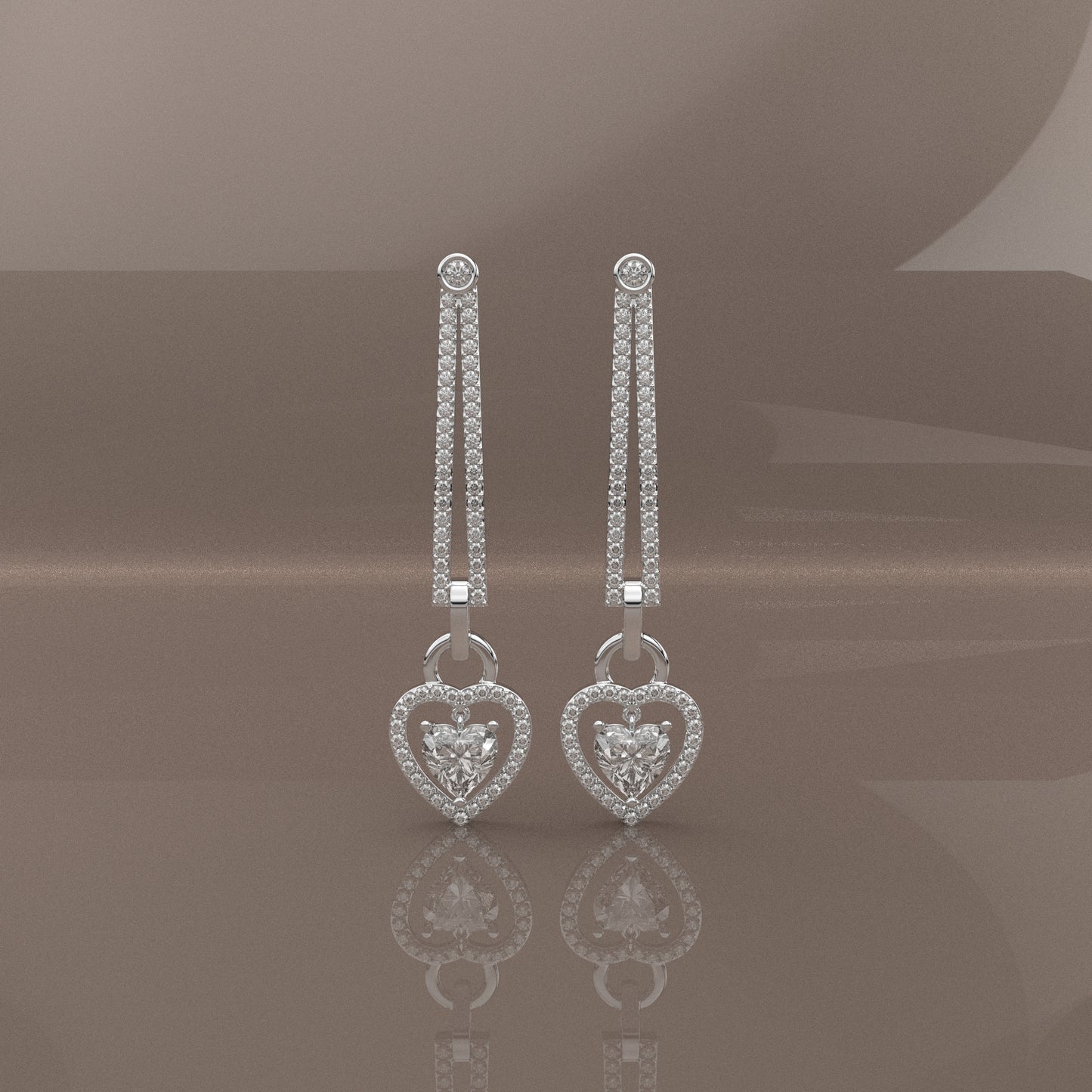 Nayely Moissanite Diamond 925 Silver Earing