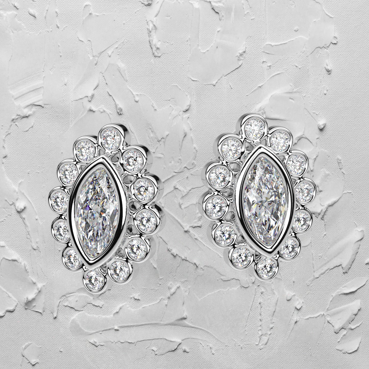 Voia Moissanite Diamond 925 Silver Earring