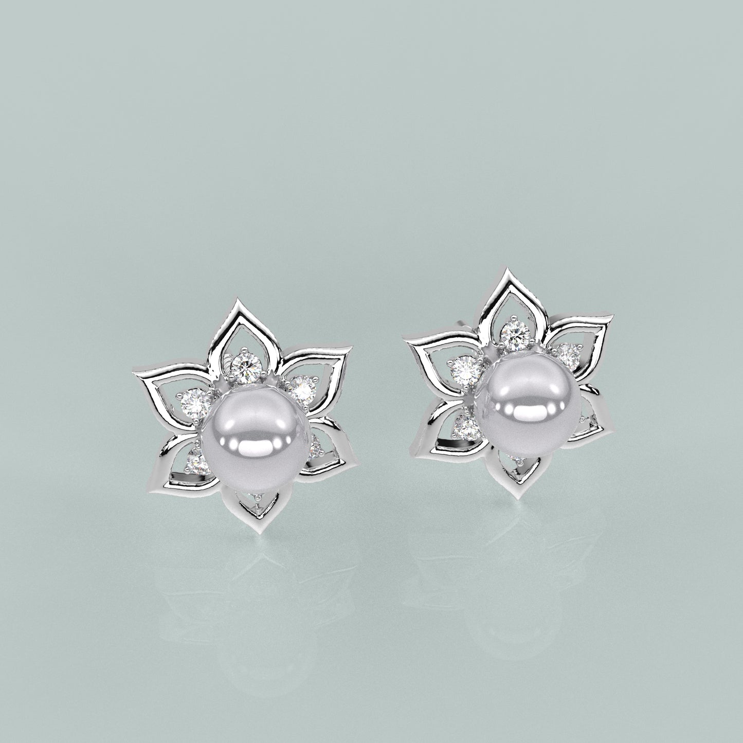 Delightful Moissanite Diamond 925 Silver Earring