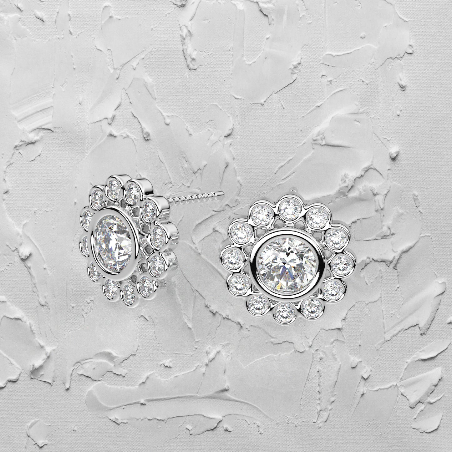 Thomas Moissanite Diamond 925 Silver Earring