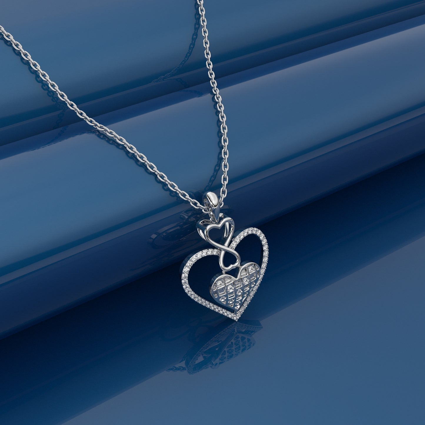 Formie Moissanite Diamond 925 Silver Necklace