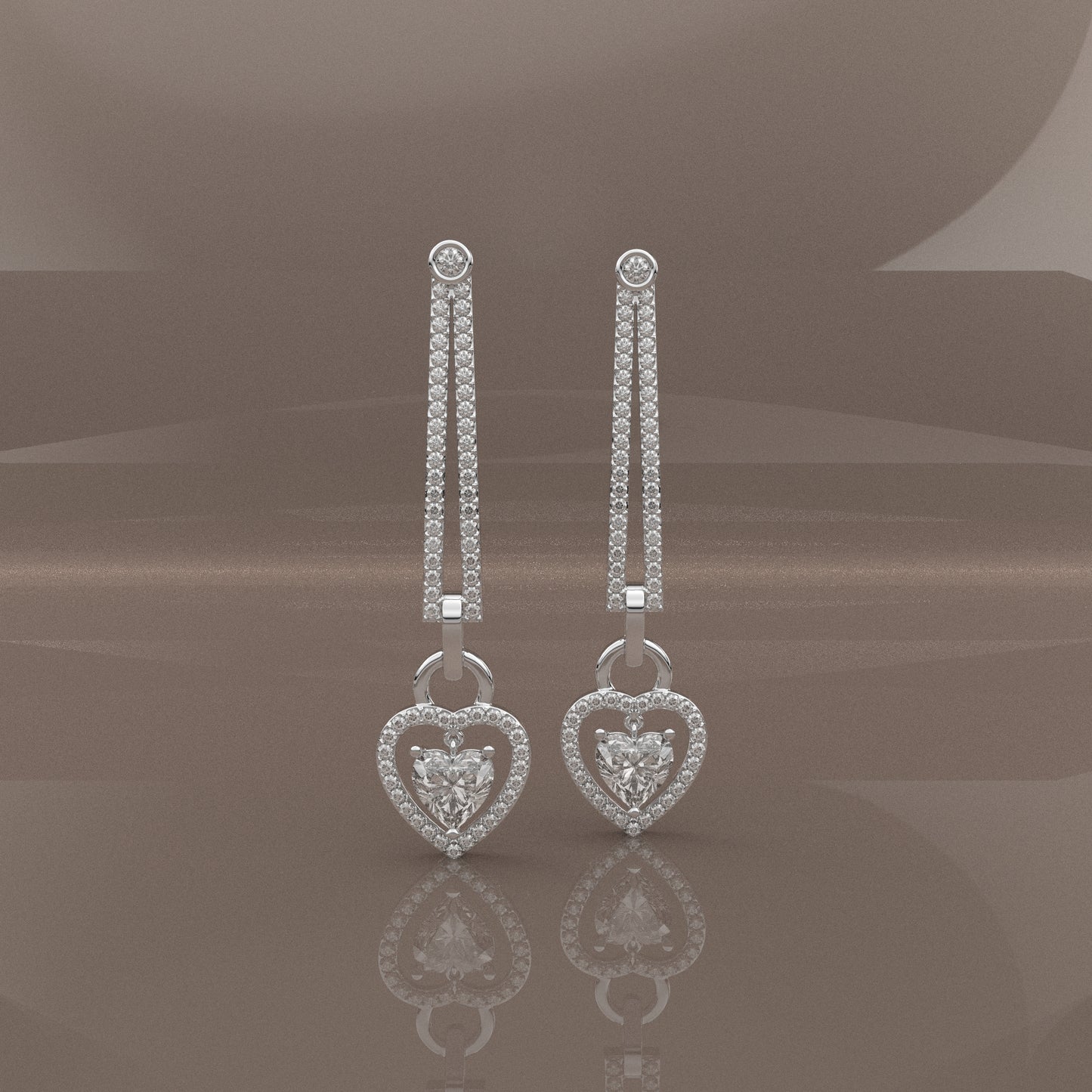 Nayely Moissanite Diamond 925 Silver Earing