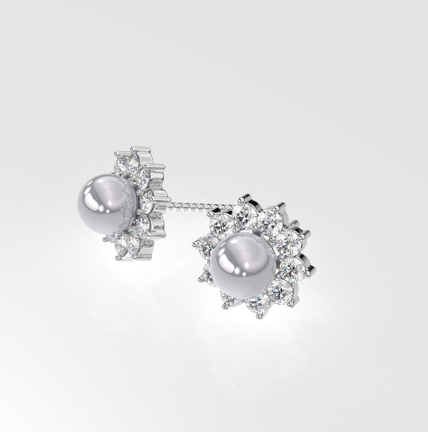 Classy Moissanite Diamond 925 Silver Earring