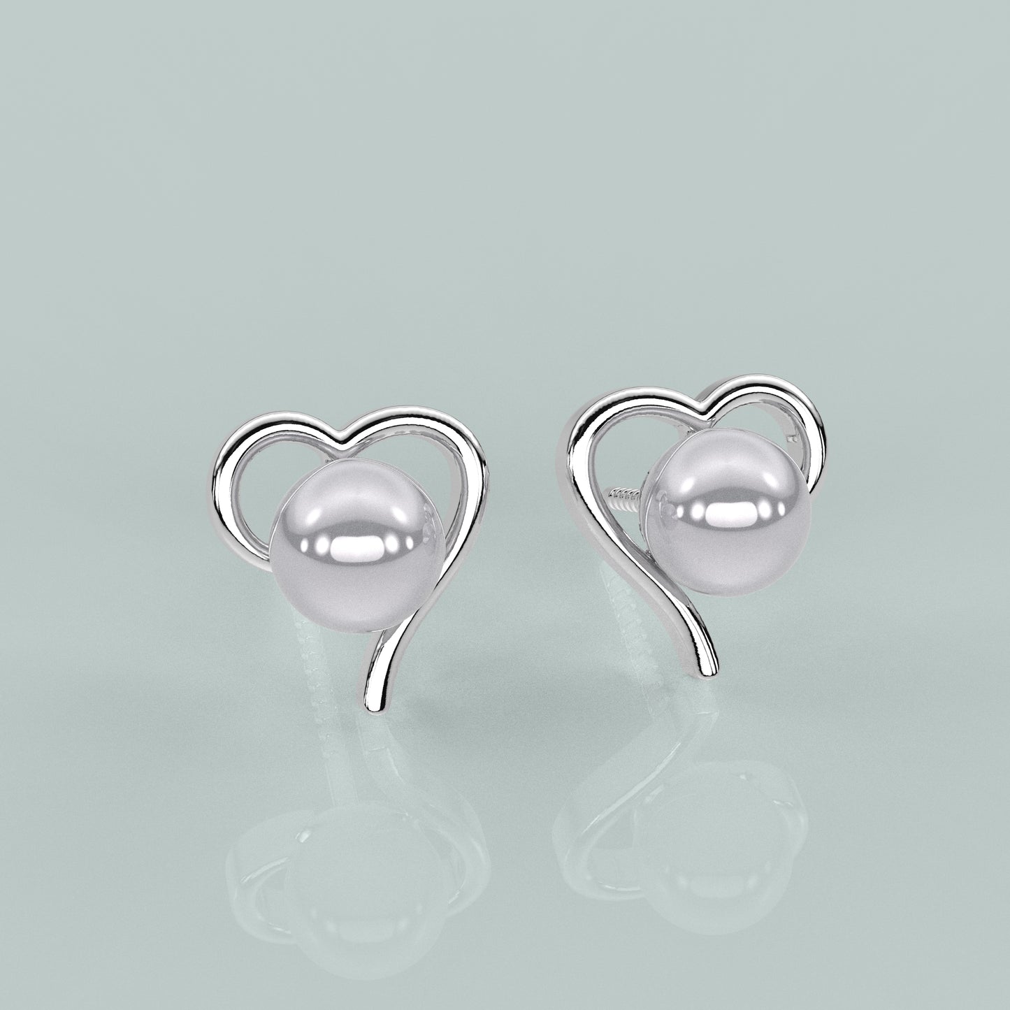 Love Heart 925 Silver Earring
