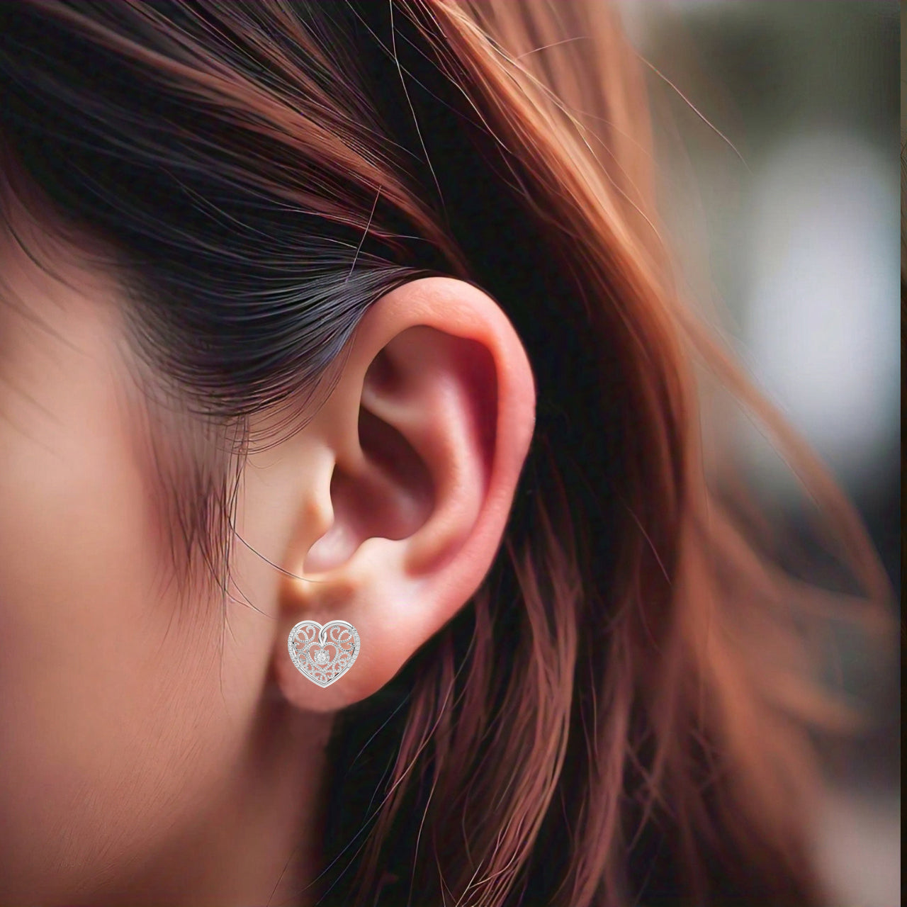 Curatif Moissanite Diamond 925 Silver Earring