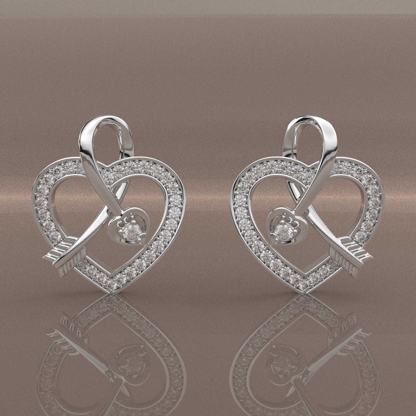 Rikelus Moissanite Diamond 925 Silver Necklace Set