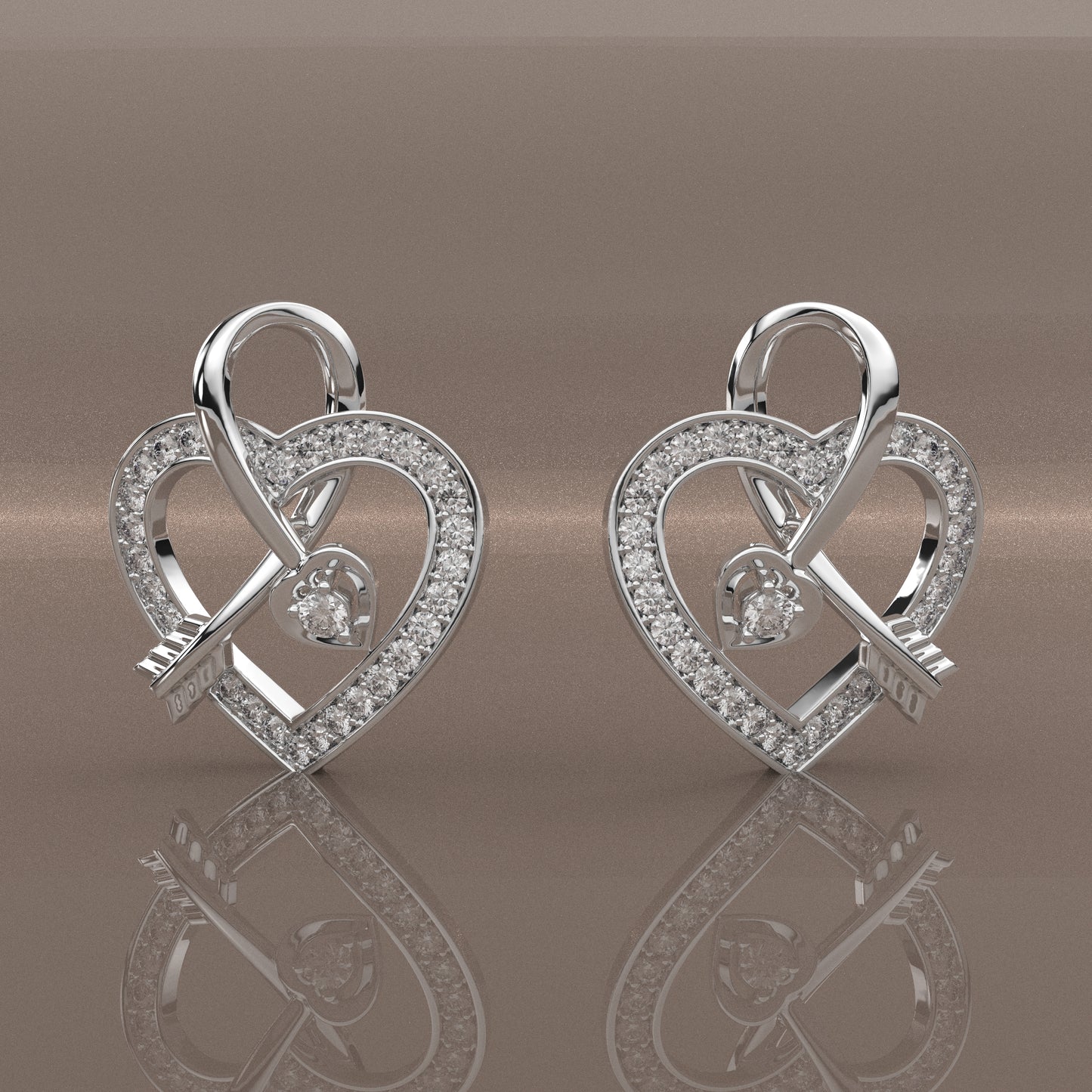 Rikelus Moissanite Diamond 925 Silver Necklace Set
