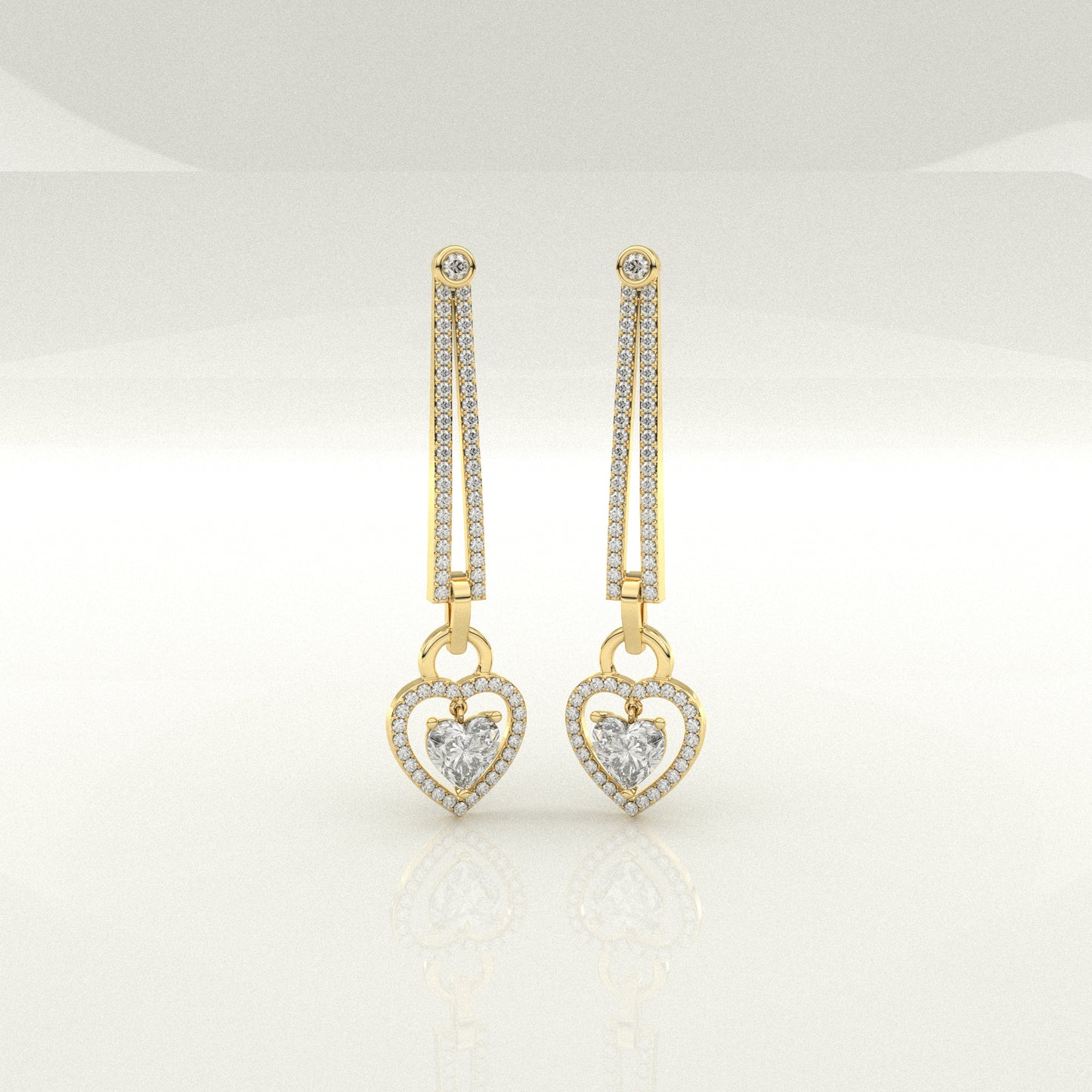 Nayely Moissanite Diamond 925 Silver Earing