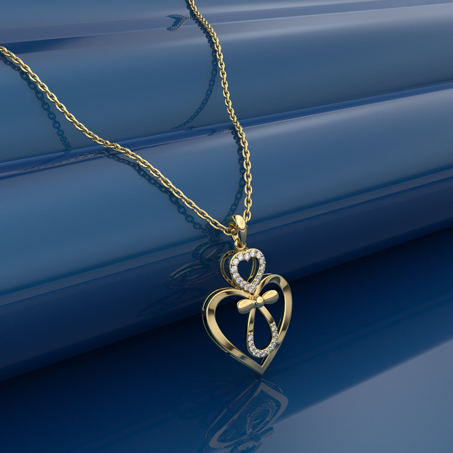Amphy Moissanite Diamond 925 Silver Necklace