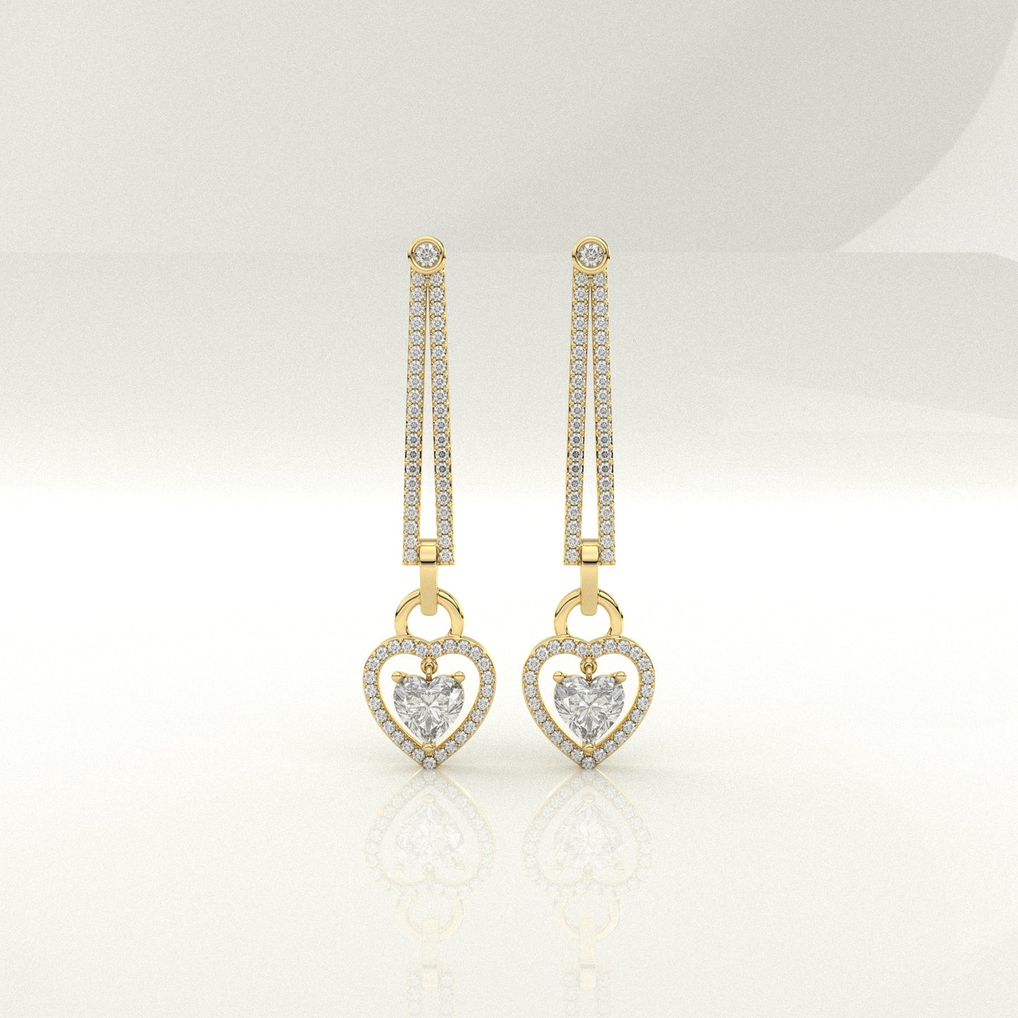 Nayely Moissanite Diamond 925 Silver Earing