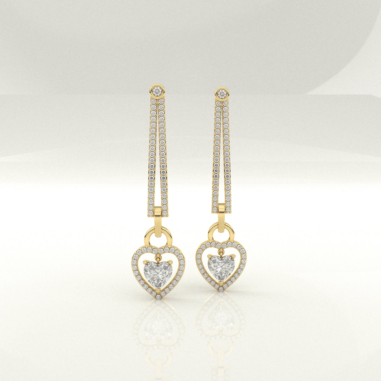 Nayely Moissanite Diamond 925 Silver Earing