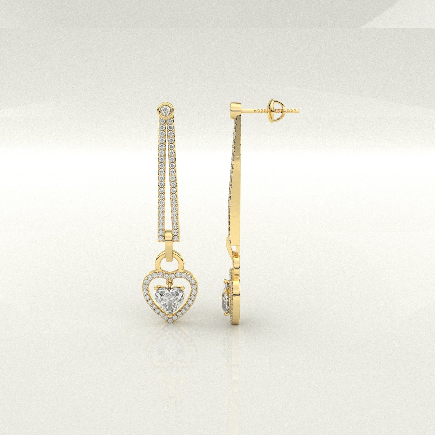 Nayely Moissanite Diamond 925 Silver Earing