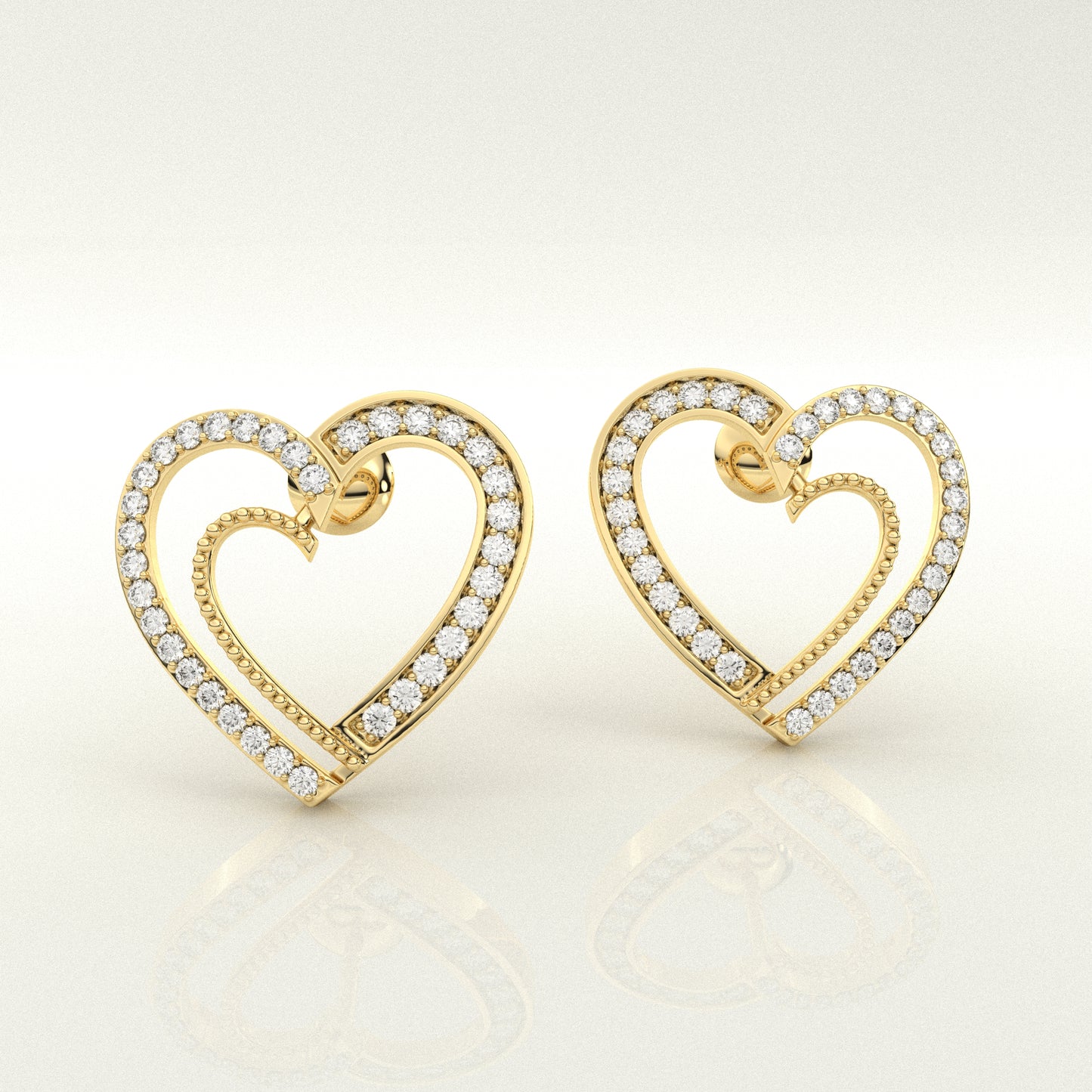 Sakura Moissanite Diamond 925 Silver Earring