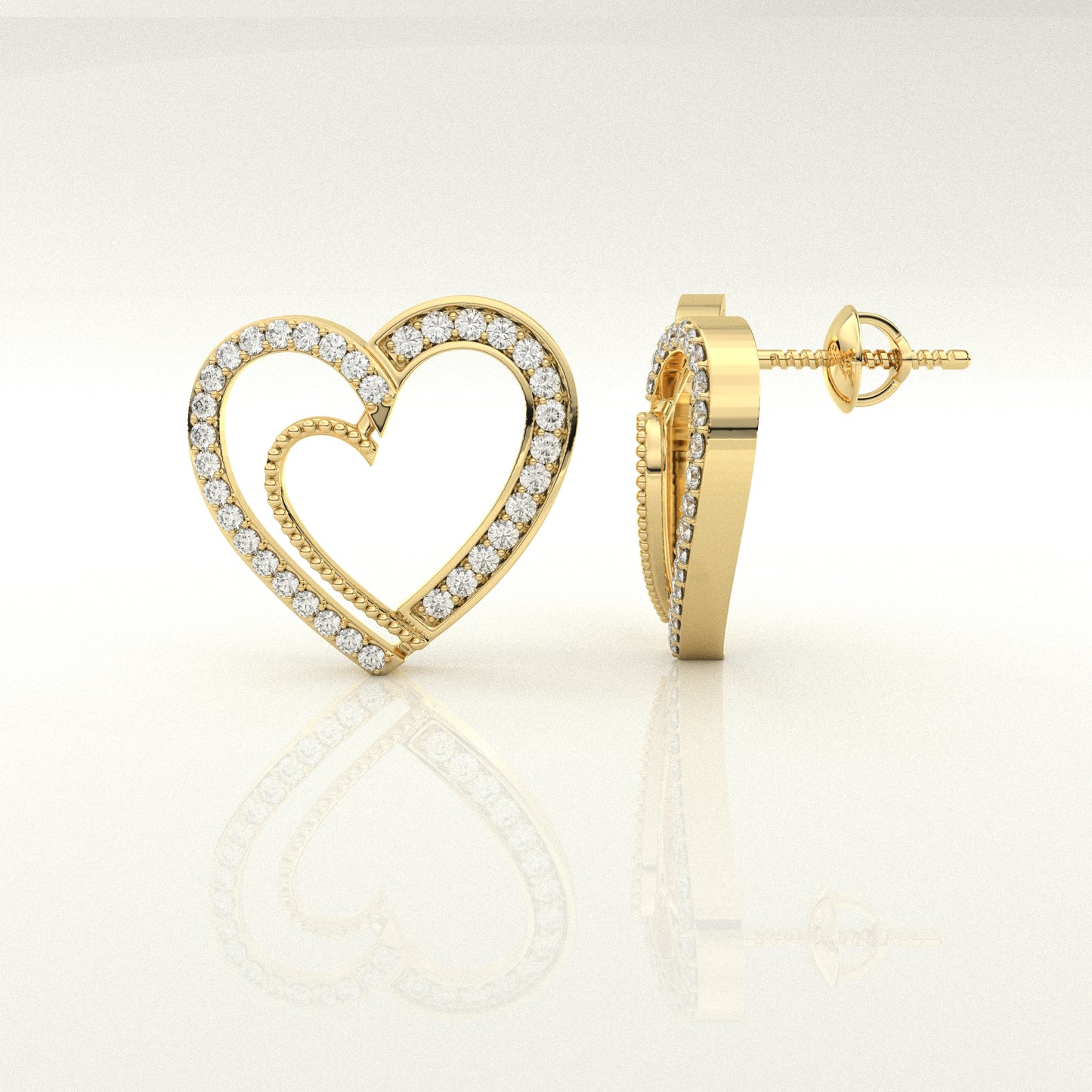 Sakura Moissanite Diamond 925 Silver Earring