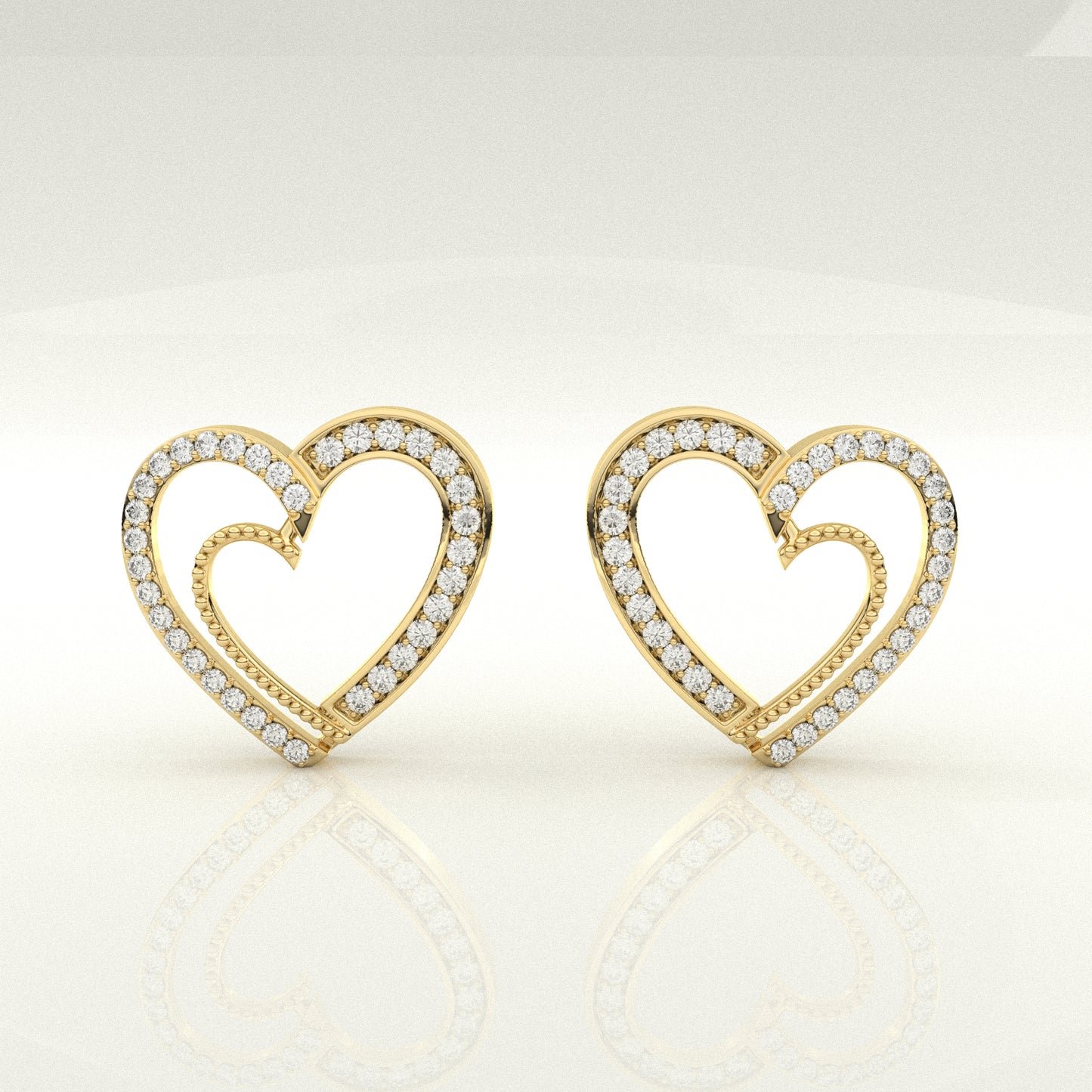 Sakura Moissanite Diamond 925 Silver Earring