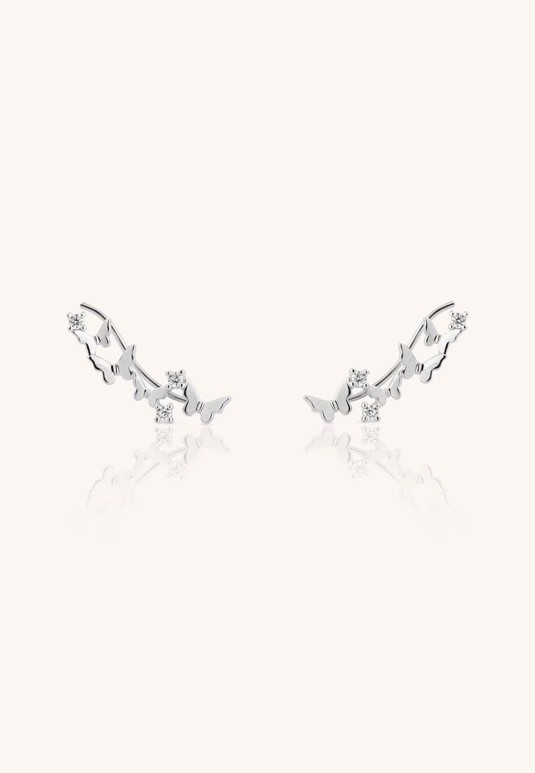 Butterflies 925 Silver Earring