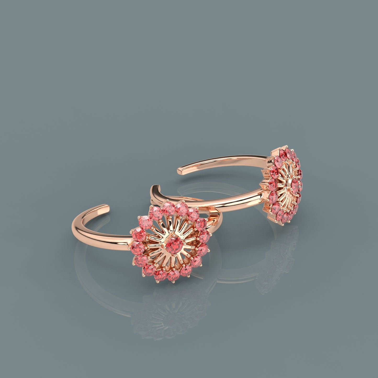 Guinea Rose gold Adjustable 925 Silver Toe Ring