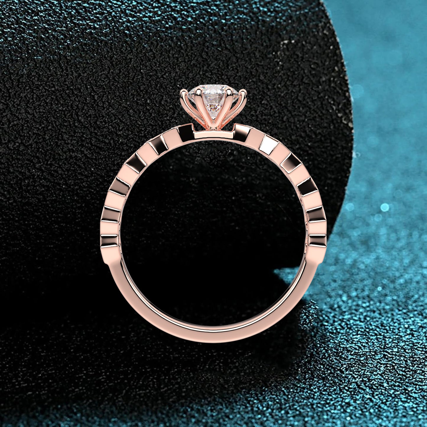 Ayanik Rose gold 925 Silver Ring