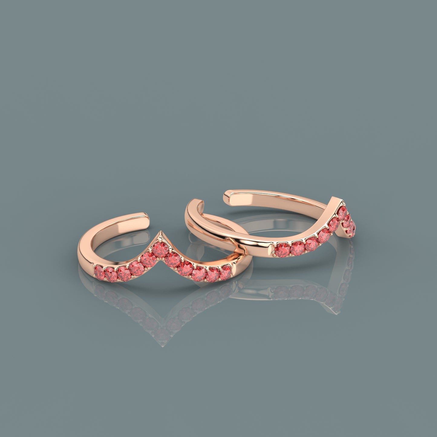 Kicky Rose gold Adjustable 925 Silver Toe Ring