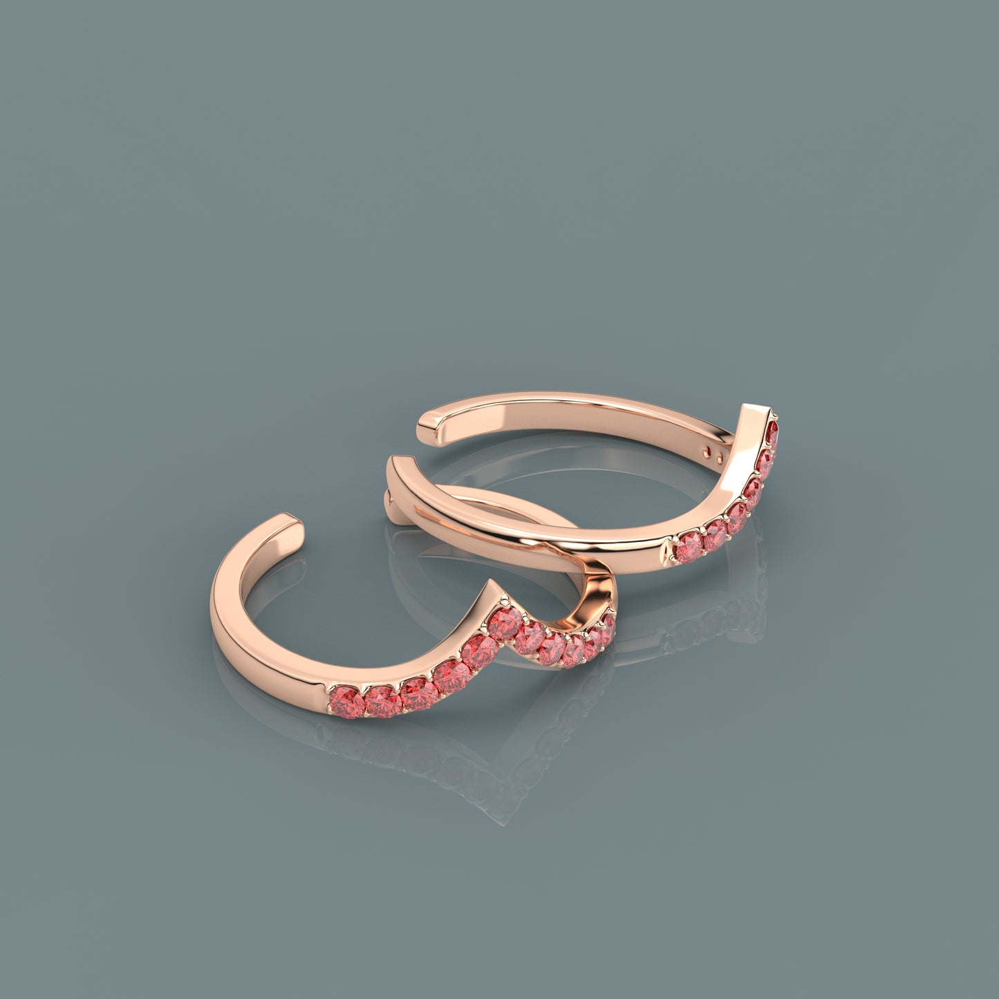 Kicky Rose gold Adjustable 925 Silver Toe Ring