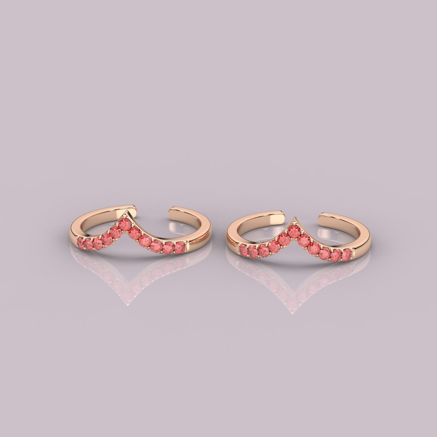 Kicky Rose gold Adjustable 925 Silver Toe Ring