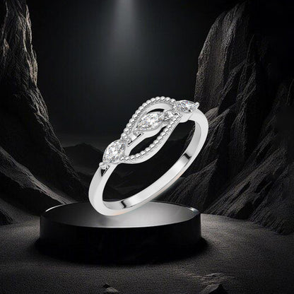 Moissanite Diamond 925 Silver Ring