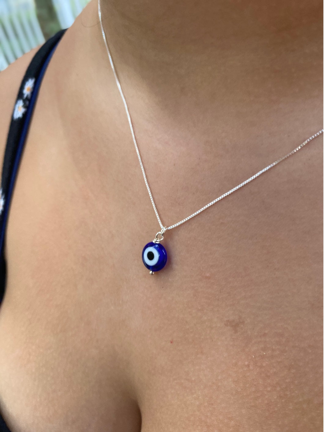 Protection Evil Eye 925 Silver Necklace