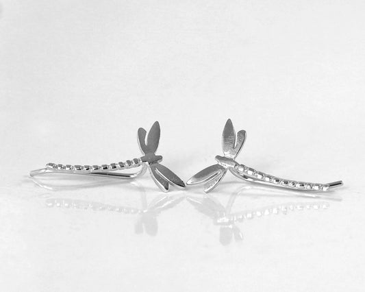 Dragonfly 925 Silver Earring