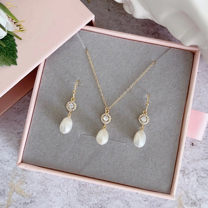 Dainty 925 Silver Necklace Set