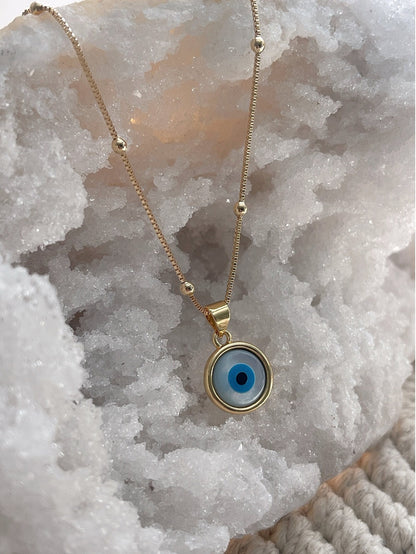 Lucky Evil Eye 925 Silver Necklace