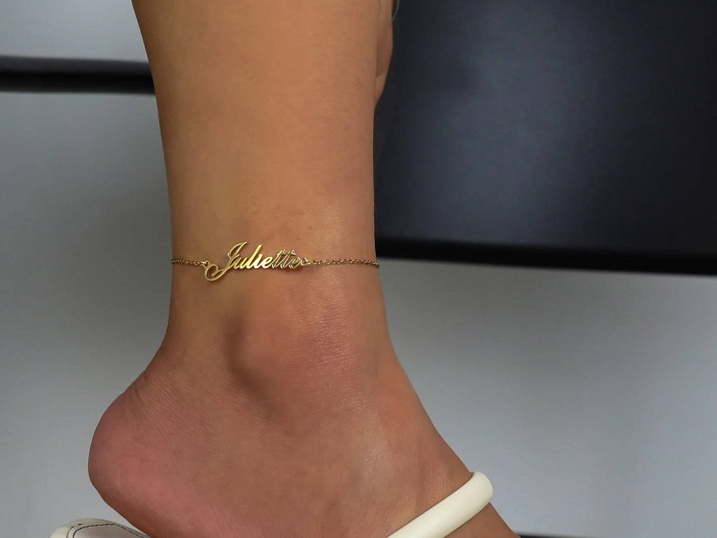 Personalised 925 Silver Anklet