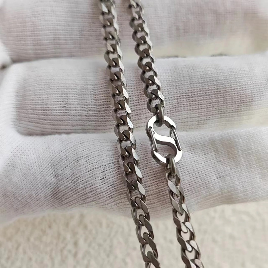 Titanium 925 Silver Men's Chain