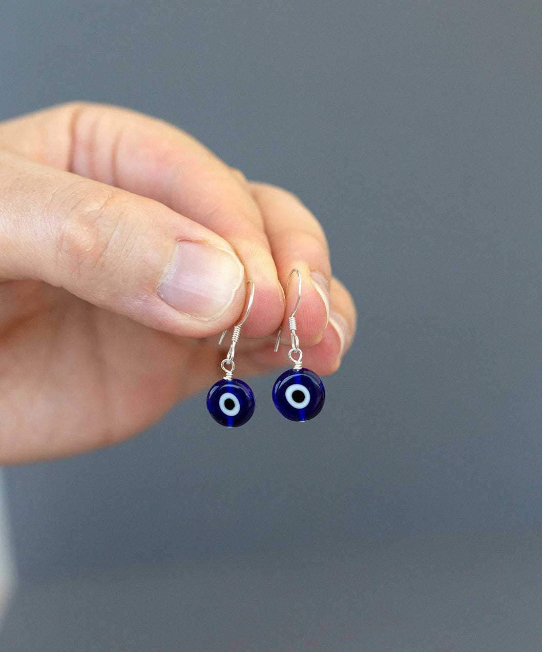 Amulet Evil Eye 925 Silver Earring