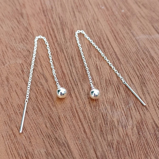 Little Ball Sui Dhaga 925 silver Earring